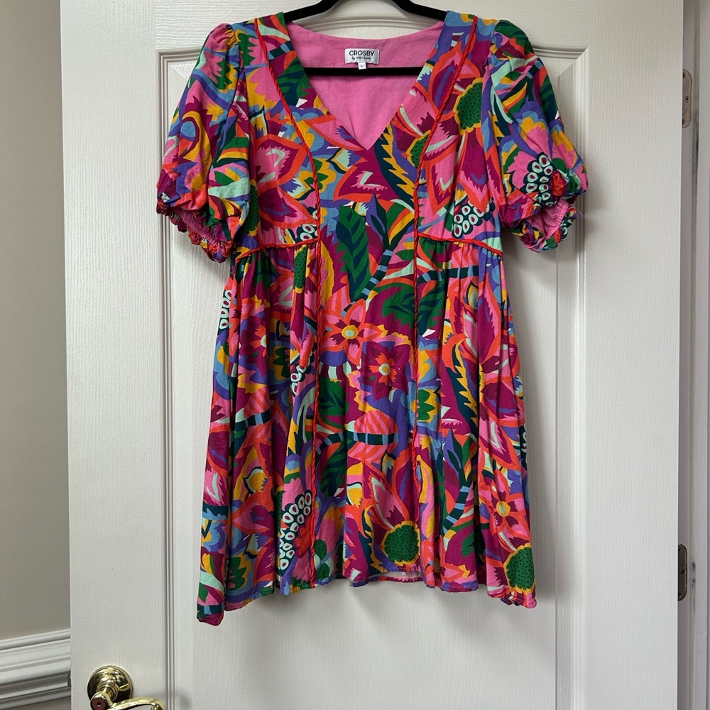 CROSBY by Mollie Burch Colorful Floral Mini Dress